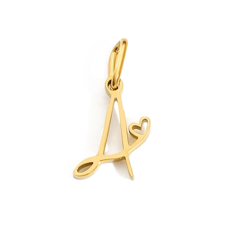 Letters W/❤️ Charms