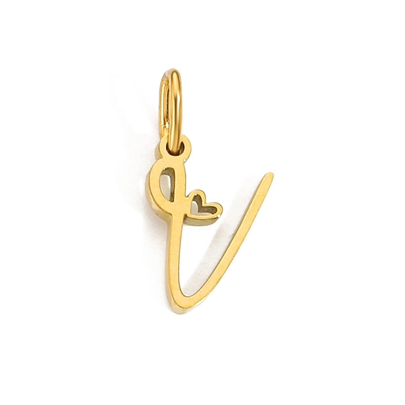 Letters W/❤️ Charms