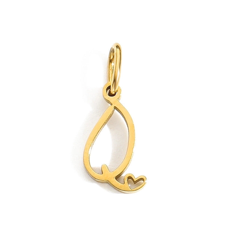 Letters W/❤️ Charms