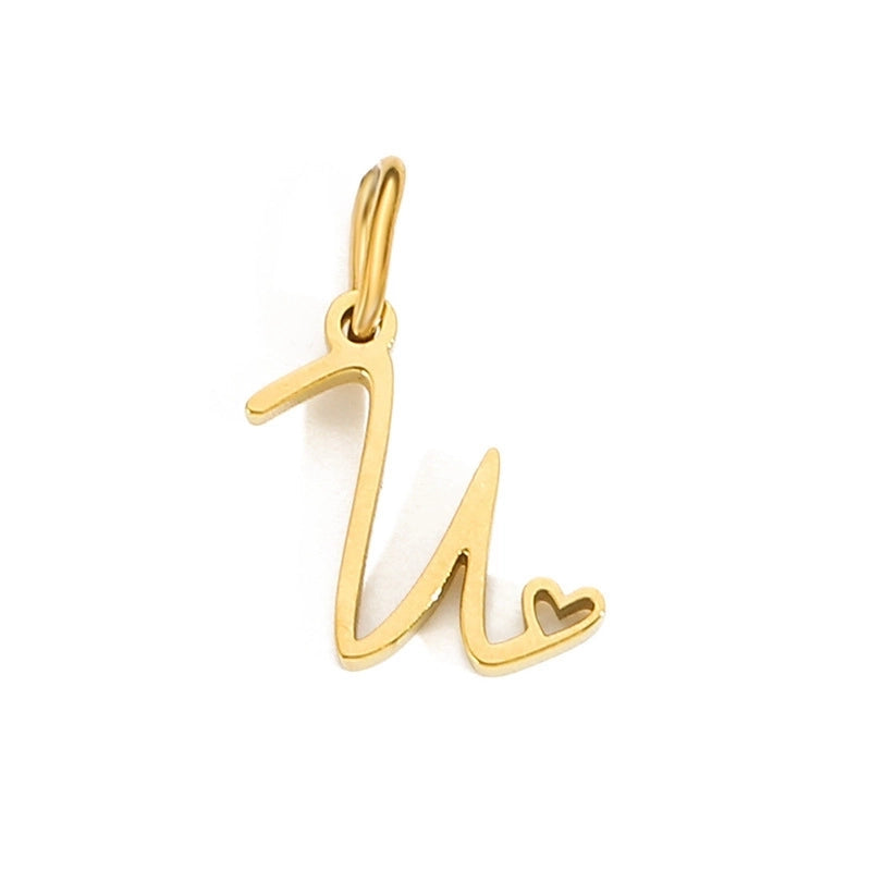 Letters W/❤️ Charms