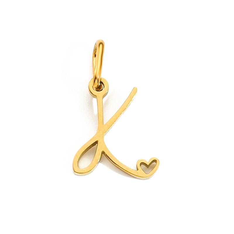 Letters W/❤️ Charms