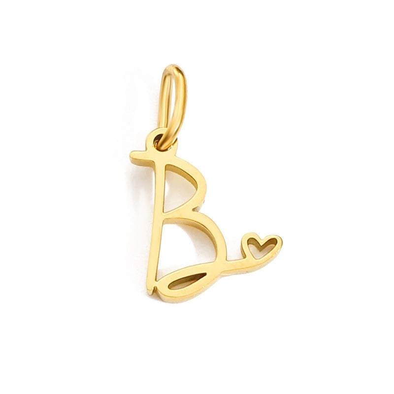 Letters W/❤️ Charms