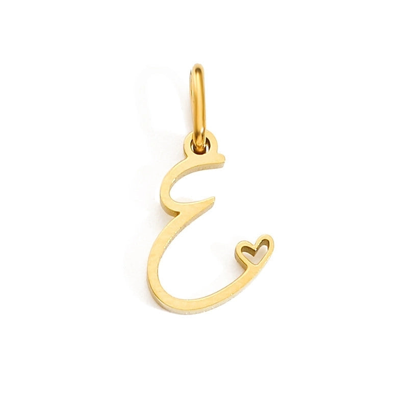 Letters W/❤️ Charms