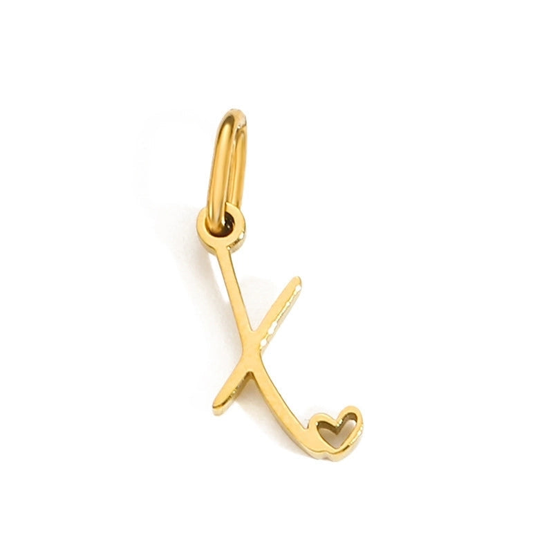 Letters W/❤️ Charms