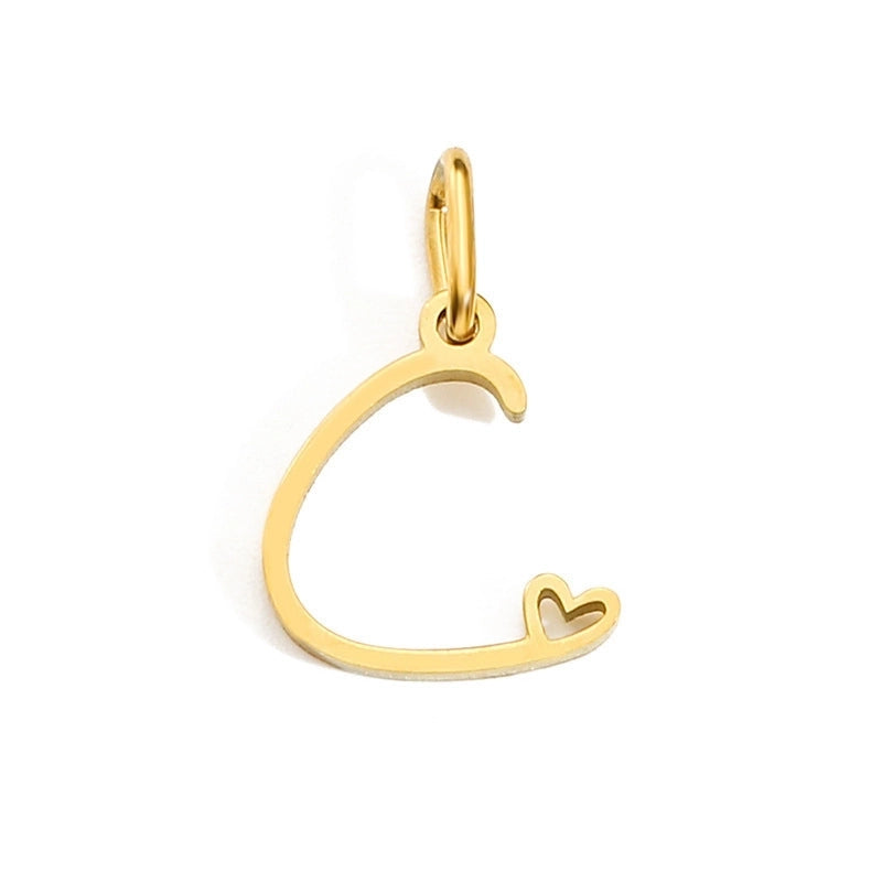Letters W/❤️ Charms