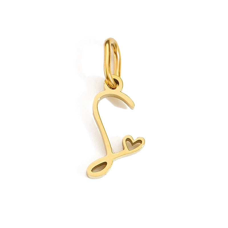 Letters W/❤️ Charms