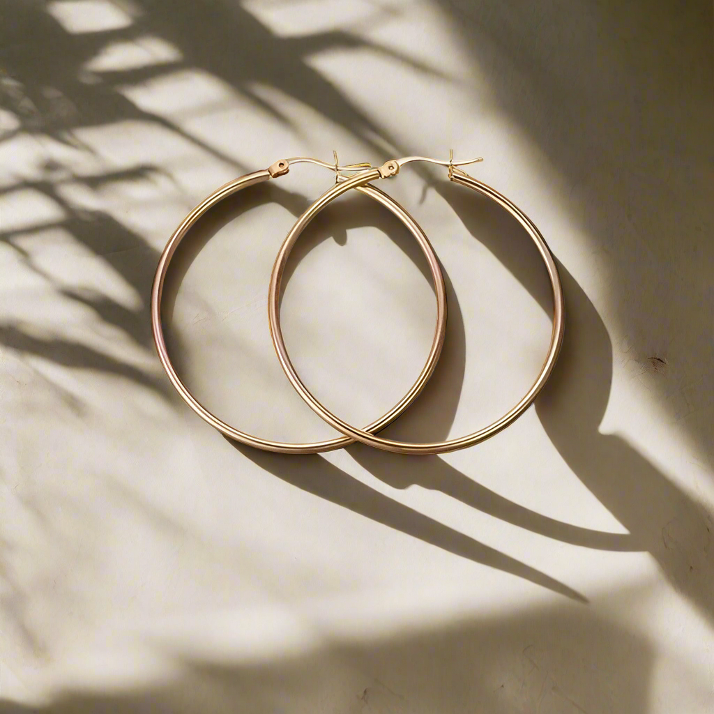Round Hoops Earring